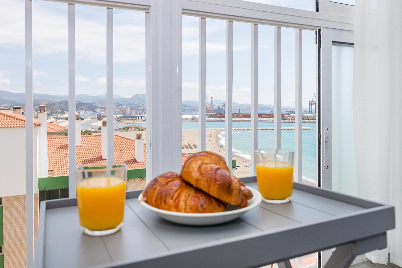 Impresionante Vista Al Mar - Elegante Apartamento Málaga Exterior foto